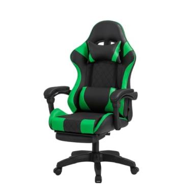 Imagem de Cadeira Gamer Escritório Home Office Lods Gamers Giratoria Cadeira Estilosa Elegante Ergonômica Top (verde)