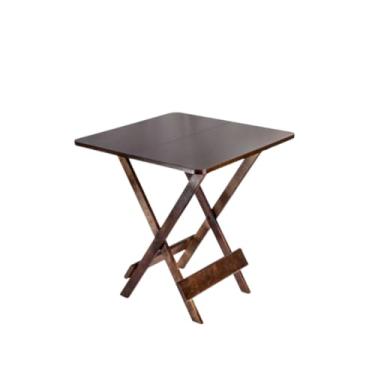 Imagem de Mesa Dobrável 70x70 Madeira Restaurante Bar(Imbuia)