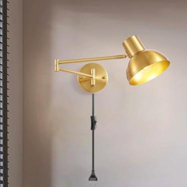 Imagem de Arandela LED para interiores com 3 temperaturas de cor (3000K/4000K/6000K), luminária de parede com 2 lâmpadas em formato de chama, luminária de cabeceira moderna em metal, abajur decorativo