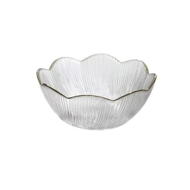 Imagem de Fruteira Prato decorativo de frutas feito de vidro, prato doméstico para lanche, prato de doces, tigela de frutas Decoração de mesa(Médio)