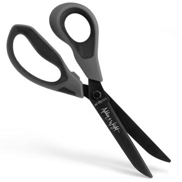 Imagem de Ashton and Wright - Titanium HD - Tesoura resistente para escritório, casa, cozinha e artesanato - 210 mm / 8" - Lâminas revestidas de titânio (cinza, canhoto)