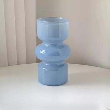 Imagem de CWPJUNDGP Vaso de vidro, arranjo de flores de sala de estar francês preto, nutrição de água transparente, ornamentos decorativos de alta qualidade