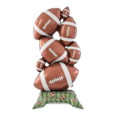 Imagem de UGPLM Balão inflável de rugby para decoração de festa de futebol, adereço fotográfico, artigos esportivos com tema de rúgbi para atividades ao ar livre no