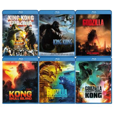 Imagem de King Kong VS. Godzilla / King Kong / Godzilla / Kong Skull Island / Godzilla King of the Monsters / Godzilla VS. Kong (Blu-ray) (6-Pack Collection)