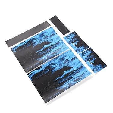 Imagem de Sanpyl Capa de Pele Com Adesivo de Console e Controlador de Padrão de Chama, Respirável e Protege Suavemente contra Poeira e Arranhões, Compatível Com , 4 Adesivos de Console de Jogo e 2 de Controlador