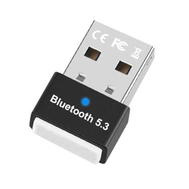 Imagem de ZEZEFUFU Adaptador USB Bluetooth 5.3 para PC, Dongle Bluetooth Mini Adaptador USB
