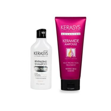 Imagem de Kerasys Kit (Shampoo Revitalizing 180ml + Máscara Keramide Heat 200ml)