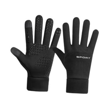 Imagem de menolana Luvas de inverno confortáveis, antiderrapantes e versáteis para clima frio, ideais para andar de bicicleta, correr, dirigir e praticar ciclismo, Preto