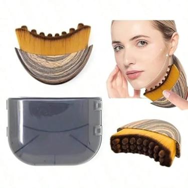 Imagem de O pincel de contorno linfático reduz o inchaço restaura a definição do rosto linfático 100% suave na pele, aparência naturalmente esculpida facial (1 conjunto)