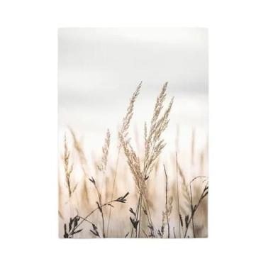 Imagem de Pintura Em Tela De Paisagem De Praia, Impressão Artística De Capim, Ar