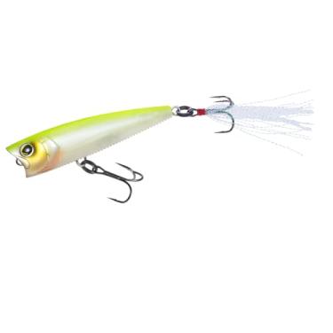 Imagem de YO-Zuri 3DB Popper Flutuante 75 mm Isca de Banho Cor Fosca Fantasma Pérola Gráfico Traseira