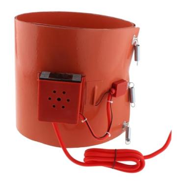 Imagem de Esquirla Aquecedor de Tambor/Balde, Versátil e Fácil de Usar, Almofada de Aquecimento de Borracha para Barril, Temperatura Ajustável para Tinta, Mel e Óleo, Visor Digital