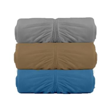 Imagem de Kit 3 Lençóis Malha Solteiro com Elastico Vivaldi - Fio 30/1 Penteado - 100% Algodao (Kit 4)