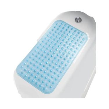 Imagem de Tapete De Banho Antiderrapante Em PVC 15x27.6in Com Ventosas E Furos D