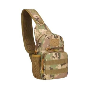 Imagem de Mochila Tática Camuflada Masculina De Nylon Para Caça, Pesca E Trekkin