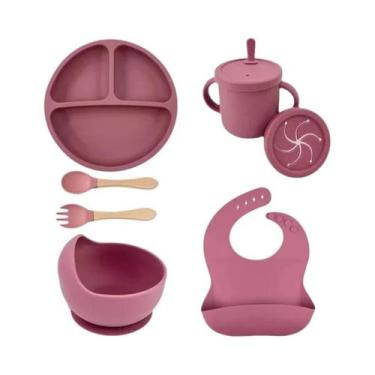 Imagem de Conjunto De Utensílios Para Bebês Com Tigela De Alimentação, Prato Com