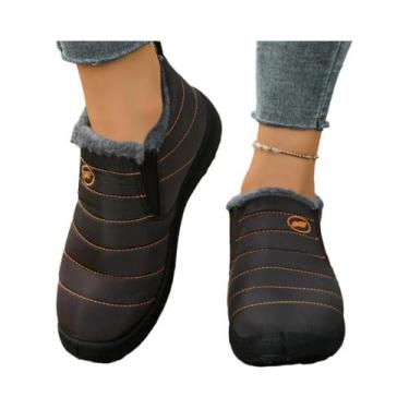 Imagem de Botas Femininas De Algodão, Outono Inverno, Quentes, Confortáveis, Ant