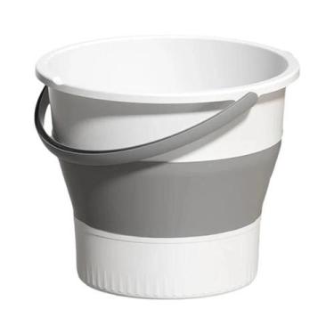 Imagem de Balde De Água Grande Dobrável 5L 10L Plástico Reforçado Durável Para L