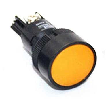 Imagem de Interruptor de botão de travamento automático de 22 mm XB2-EH135 EH145 EH155 Interruptor de botão de fonte de alimentação (Cor: Amarelo, Tamanho: 1NO1NC)
