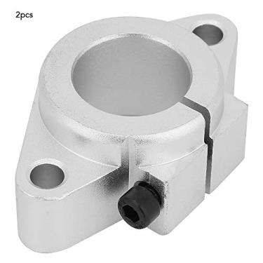 Imagem de Eujgoov Suporte de Eixo de Trilho Linear SHF20 2 Peças de Suporte de Liga de Alumínio de Alta Resistência e Baixo Ruído para Máquina de Gravação, Impressora 3D, Carpintaria