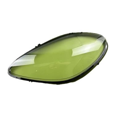 Imagem de Compatível com porsche macan 2018-2023 esquerda direita transparente farol lente capa farol abajur cabeça lâmpada escudo de vidro(Ordinary Left)
