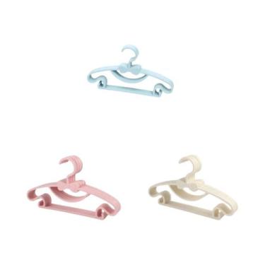 Imagem de Cabides De Plástico Para Crianças, Pacote Com 10, Organizador De Roupa