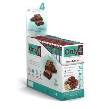 Imagem de Chocolate Vegano Only4 Puro 70% Cacau 20g Com 15 Unid