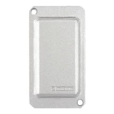 Imagem de Tampa Metálica Condulete Cinza Cega Estampada 1" Tramontina