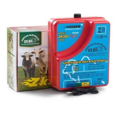 Imagem de Eletrificador Rural Cerca Elétrica Zebu ZK300 21,45 Joules 300km, 110V