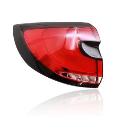 Imagem de XQSMWF Conjunto de luz traseira do lado esquerdo do motorista compatível com Chrysler Pacifica 2021 2022 2023 CH2804122 68424931AB 68424931AC Conjunto de lâmpada traseira externa, lâmpada de freio