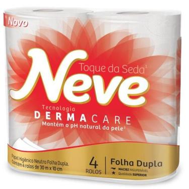 Imagem de Papel Higiênico Neve Demarcare Folha Dupla com 4 Rolos de 30m