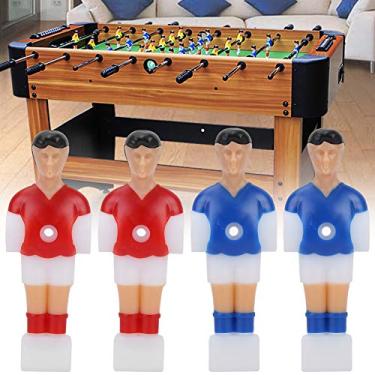 Imagem de Naroote Conjunto de Futebol de Mesa Humanóide Mini Jogador de Pebolim para Jogo de Futebol de Mesa, Jogadores Duráveis ​​leves de Plástico Vermelho, Cabe Em Diâmetro de Furo de 0,5 pol.,