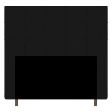 Imagem de Cabeceira Cama Box Casal Queen Size Leiria 160cm Corano Preto - Desk Design