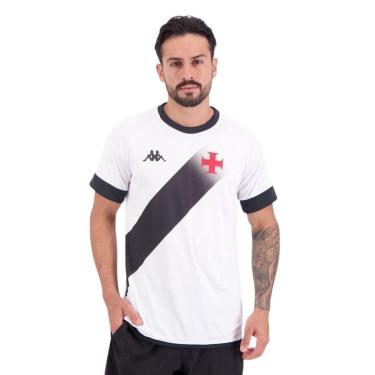Imagem de Camisa Kappa Vasco Supporter Graphik Masculina - Branco 3G-Masculino