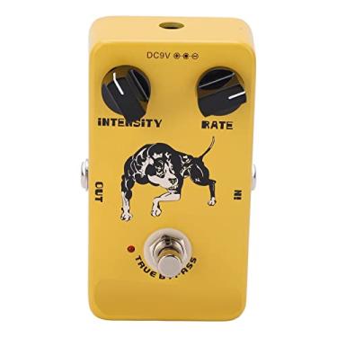 Imagem de RiToEasysports Pedal de Efeitos de Guitarra, Pedal de Efeito Tremolo de Metal, Botões de Taxa de Intensidade, Monobloco Com True Bypass para Guitarra 1hz-20hz 7ma