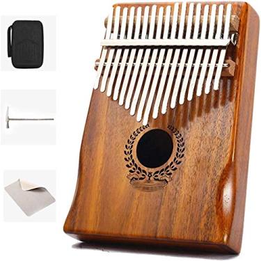 Imagem de Lss9azznmm Piano de polegar Carimba Piano Música Presente Introdução Instrumento Musical Portátil 17 Tons Piano Dedo Iniciante