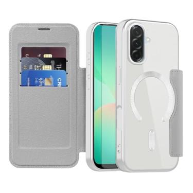 Imagem de Asuwish Capa de telefone para Samsung Galaxy A26 5G capa carteira magnética com protetor de tela de vidro temperado flip porta-cartão de crédito bloqueio RFID slot robusto acessórios para celular A 26