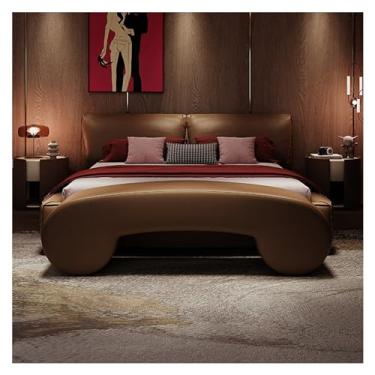 Imagem de KEG801302 Banco moderno de couro sintético, bancos de quarto criativos, banco para apoio para os pés, banco para quarto, extremidade da cama, banco interno para entrada, sala de estar, quarto
