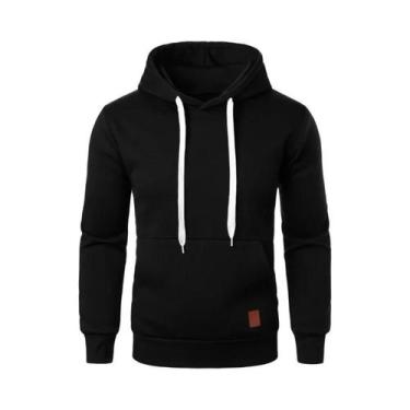 Imagem de Moletom Masculino Leve Com Capuz, Manga Longa, Casual, Para Uso Extern
