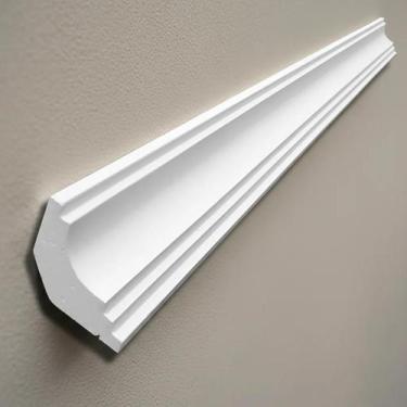 Imagem de Moldura Roda Teto em EPS Anti Chamas Com Acabamento Acetinado Premium 