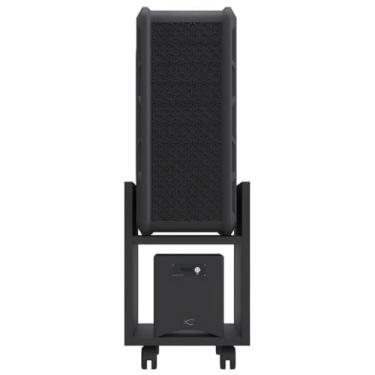 Imagem de Suporte para CPU com divisórias e rodinhas ajustáveis, base estável para gabinete, nobreak e estabilizador, ideal para escritório, quarto e estação gamer