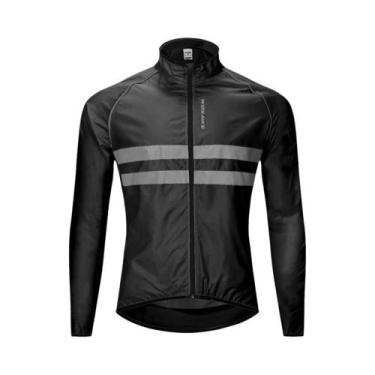Imagem de Jaqueta Corta-Vento Refletiva E Compactável Para Ciclismo Masculino, I