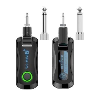Imagem de Cryfokt SistemaDe Guitarra Sem Fio, Receptor Transmissor Sem Fio Recarregável de 2,4 GHz, SistemaSem de Guitarra de 4 Canais Com Estojo de Carregamento, Transmissão Em Tempo Real de
