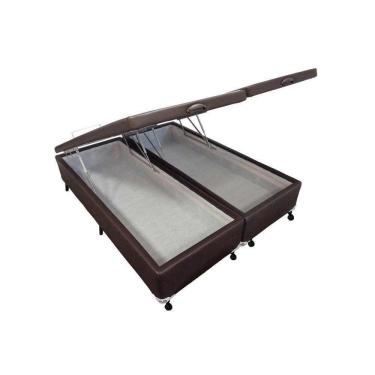 Imagem de Cama Box Baú King Courano Brown New (193x203x35) - Castor