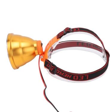 Imagem de Generic Ângulo de Feixe Ajustável Alimentado por Bateria do Farol do Diodo Emissor de Luz Ajuste Confortável para Passeios de Barco de Emergência, Potência de Alumínio