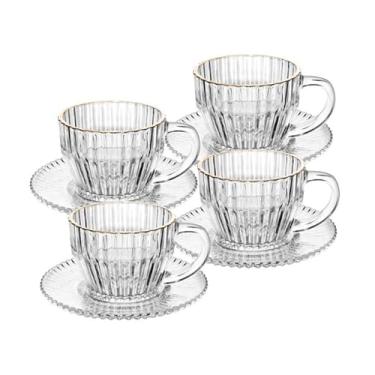 Imagem de Conjunto de 4 xícaras de café em cristal