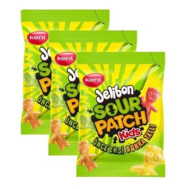 Imagem de Kit 3 Bala edinha Sour Patch Kids Sachê 80G - Mondelez