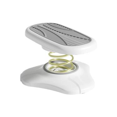 Imagem de Apoio de Pé Ergonômico para Abaixo da Mesa com Mola Flexível Descanso Confortável Alívio Dor Adequado Escritório Lar e Viagem Design Silencioso Antiderrapante Longas Horas Sentado
