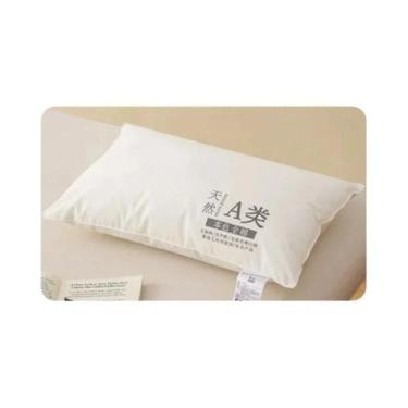 Imagem de Travesseiro De Pescoço 40x60cm Em Algodão Puro Com Enchimento De Polié