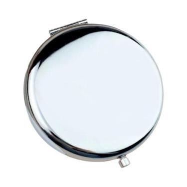 Imagem de Espelho De Maquiagem Portátil Dobrável Em Ouro Rosé, Espelho Compacto 